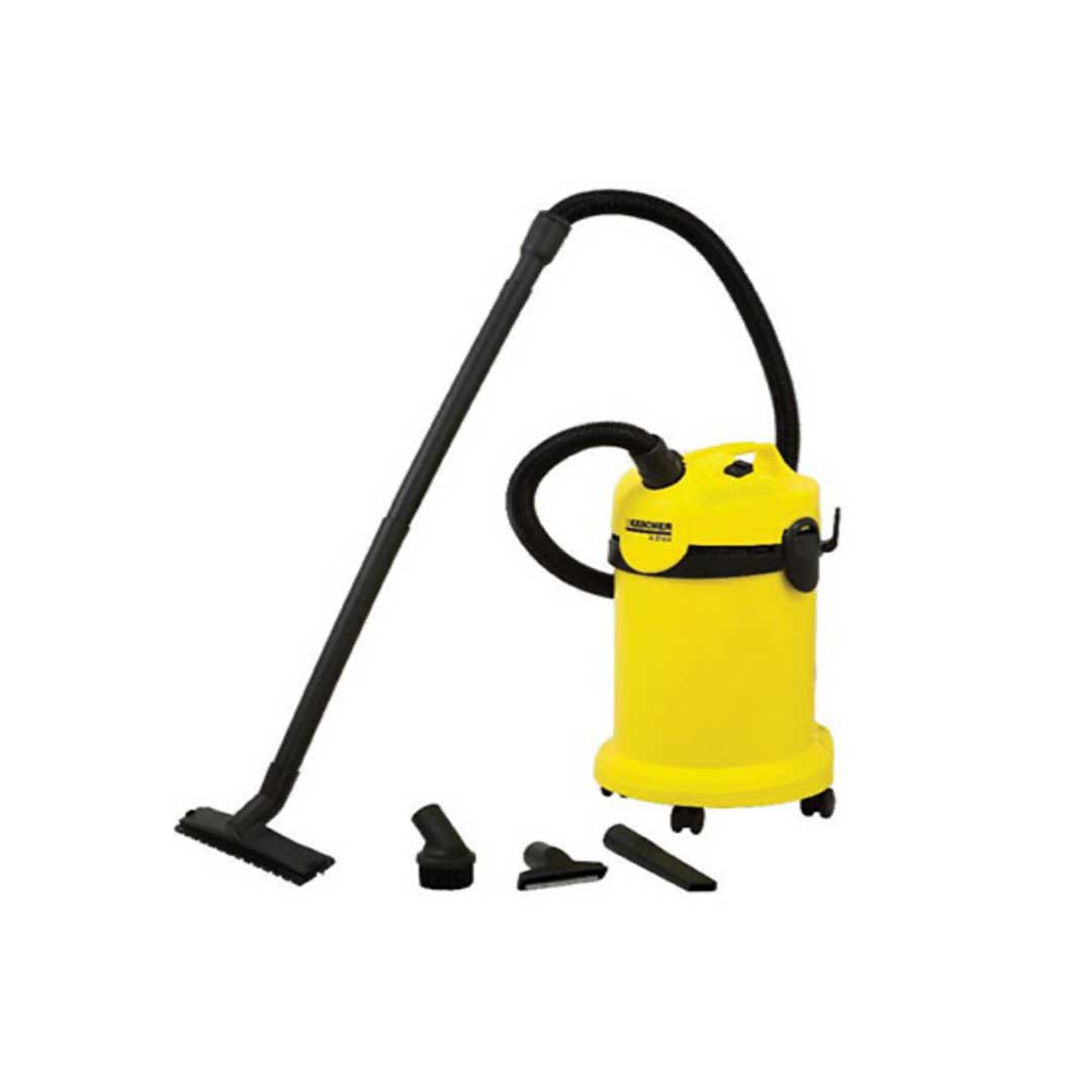 Aspirador de pó profissional da marca Karcher de cor amarelo